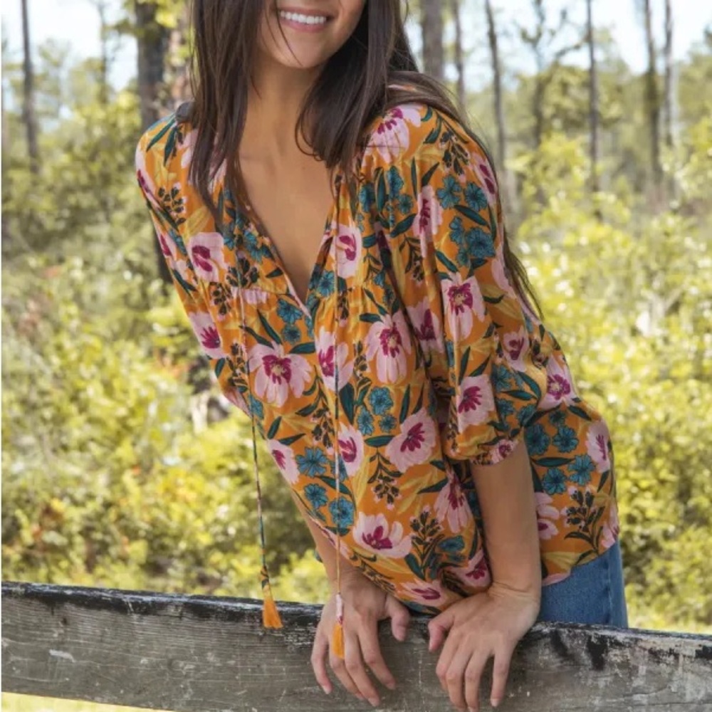 Floral Boho Women's Top